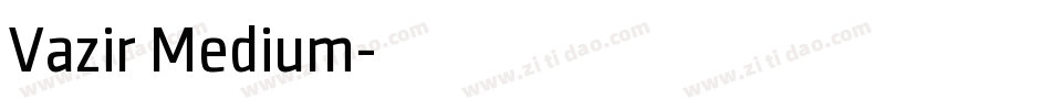 Vazir Medium字体转换